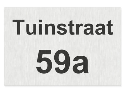 hausnummernschild-mit-strasse-oben-schwarz-edelstahl-gebuerstet-optik-querformat-modern